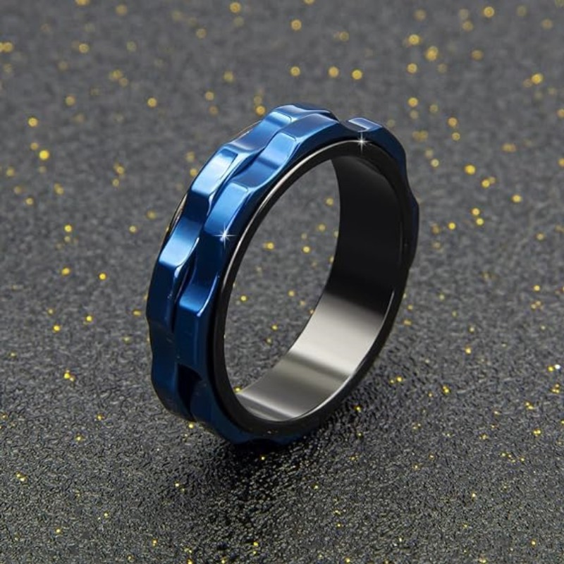 Titanium Steel Ring - Cincin Pria Titanium 6mm Poles Tinggi