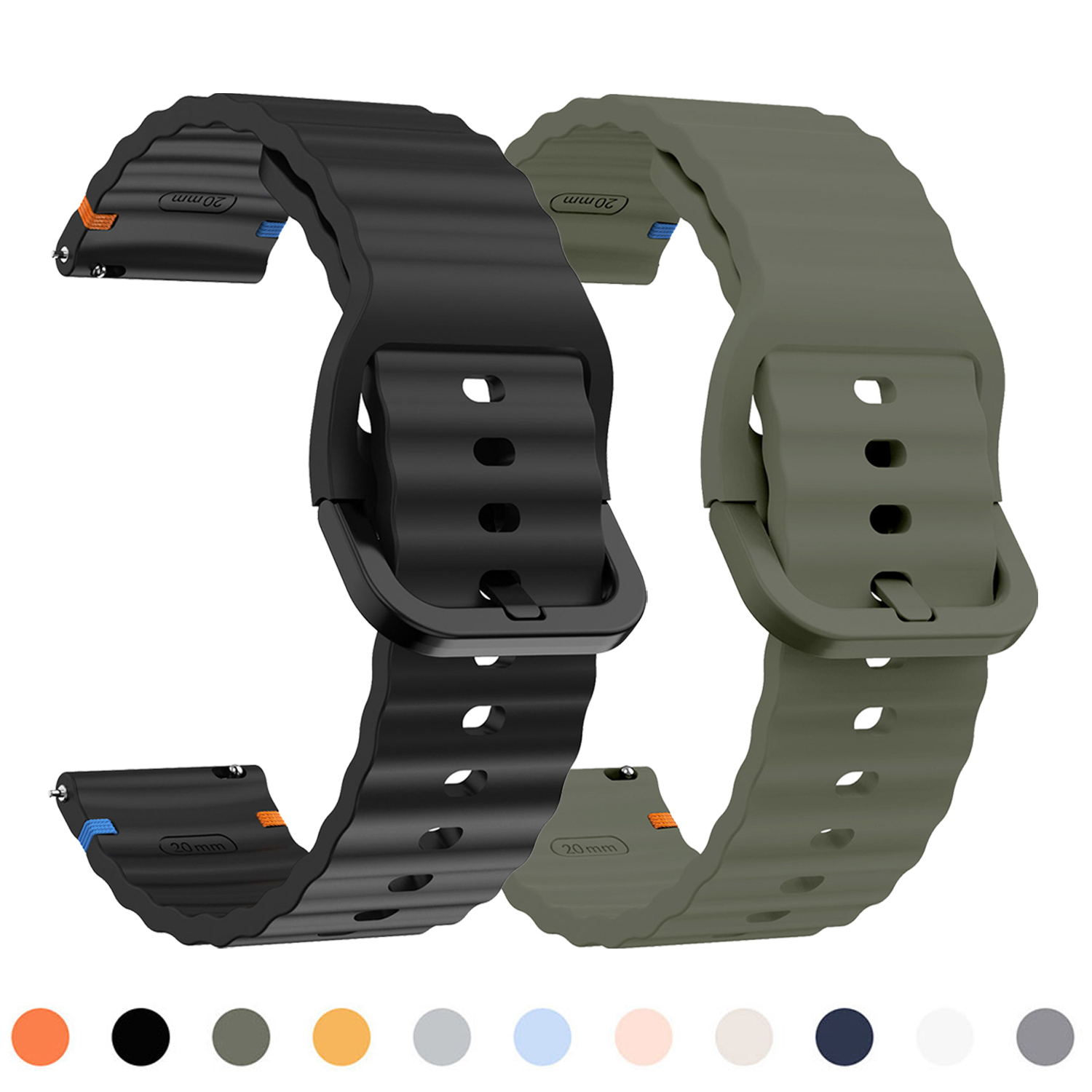 A1 Watches & Jewelry New York Photos - Tali Pergelangan Tangan Silikon 22Mm untuk