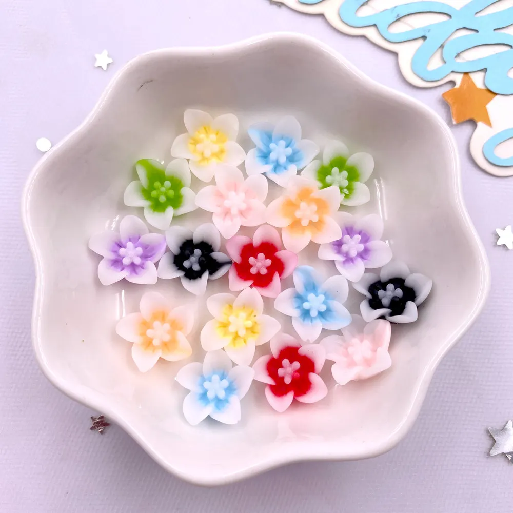 Paradise Jewelry & Watches Llc Miami Photos - 50 buah Resin 13mm warna-warni 3D