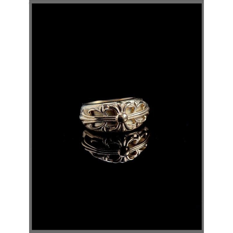 Titanium Steel Ring - Cincin Iris Emas Perhiasan Gotik Baja