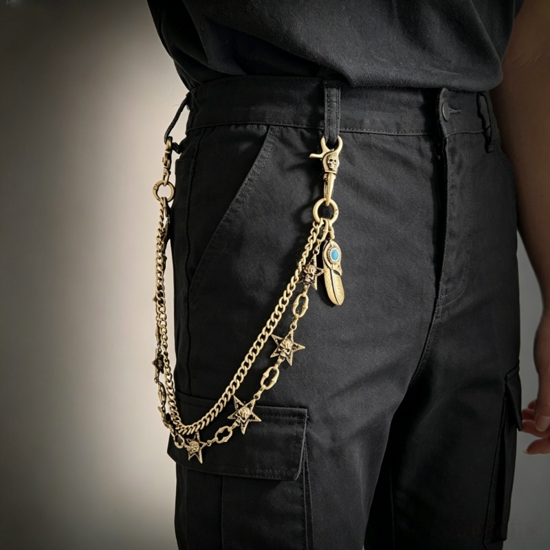 Hip Hop Chain Necklace - Celana Hip Hop Punk Rock Metal