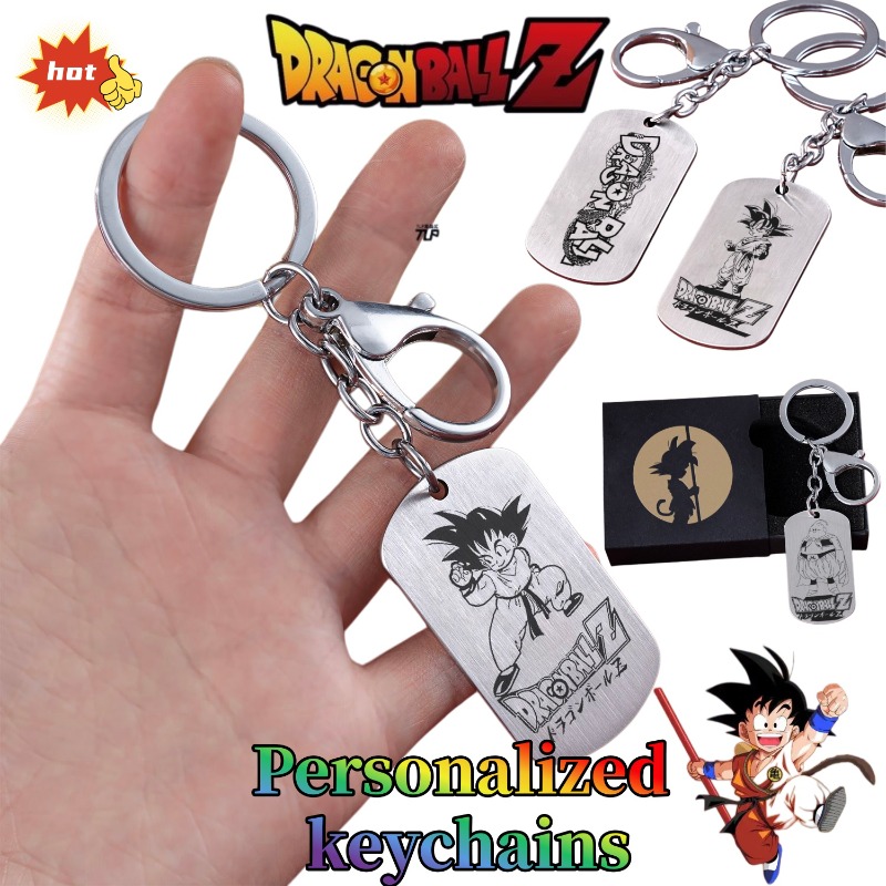 Titanium Steel Ring - Gantungan kunci Dragon Ball, kartun lucu