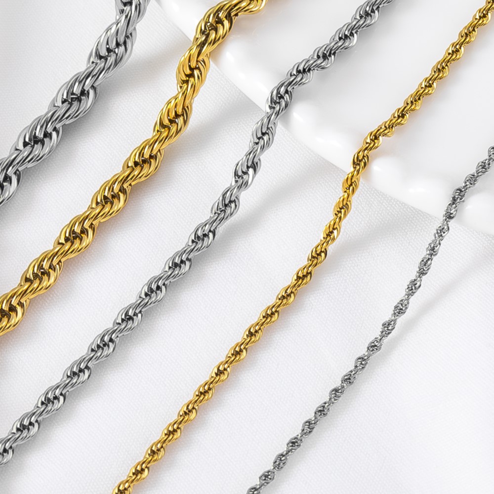 Hip Hop Chain Necklace - Rantai Tali Baja Anti Karat 0,5/1
