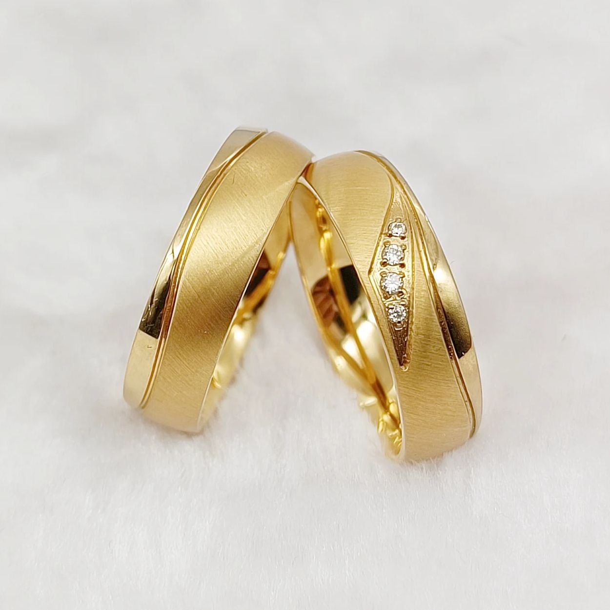 Titanium Steel Ring - Cincin Perhiasan Baja Tahan Karat Berlapis