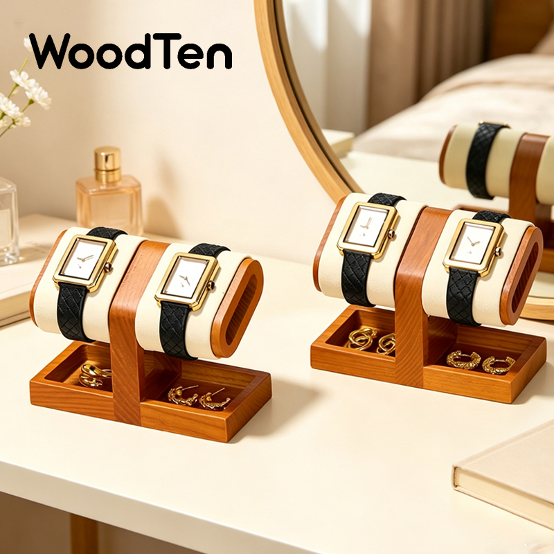 Watches Jewelry Holder - Rak Jam Tangan Kayu WoodTen, Tempat