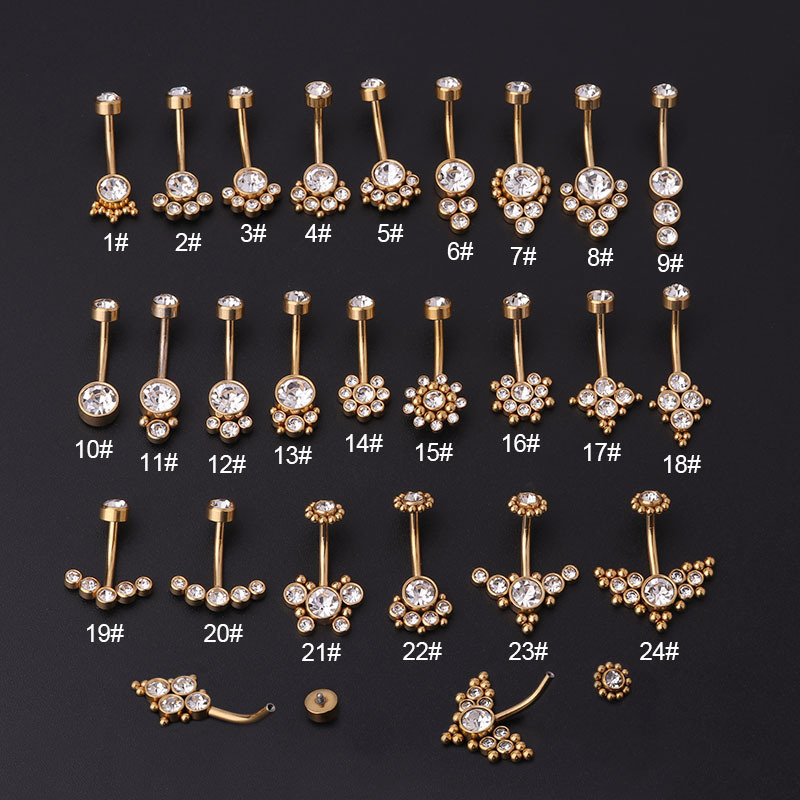 Titanium Steel Ring - Cincin Pusar Emas Zirkon Bahan Stainless