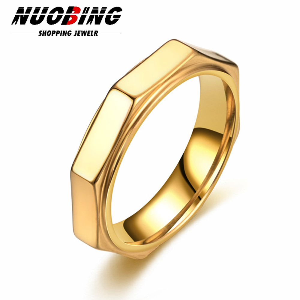 Titanium Steel Ring - Cincin Baja Titanium Segi Enam Mode