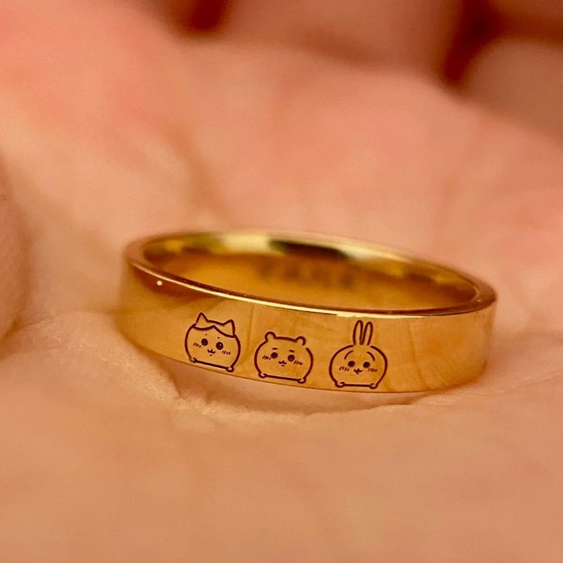 Cincin Anime Kartun Kawaii Chi - Titanium Steel Ring ulasan dan harga