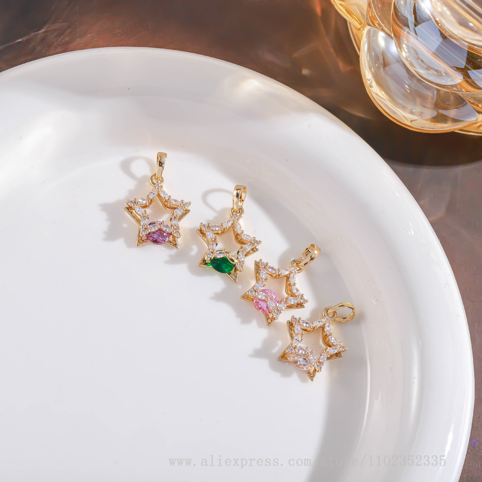 10 buah/tas aksesori kalung an - Diamond Stud Earrings ulasan dan harga