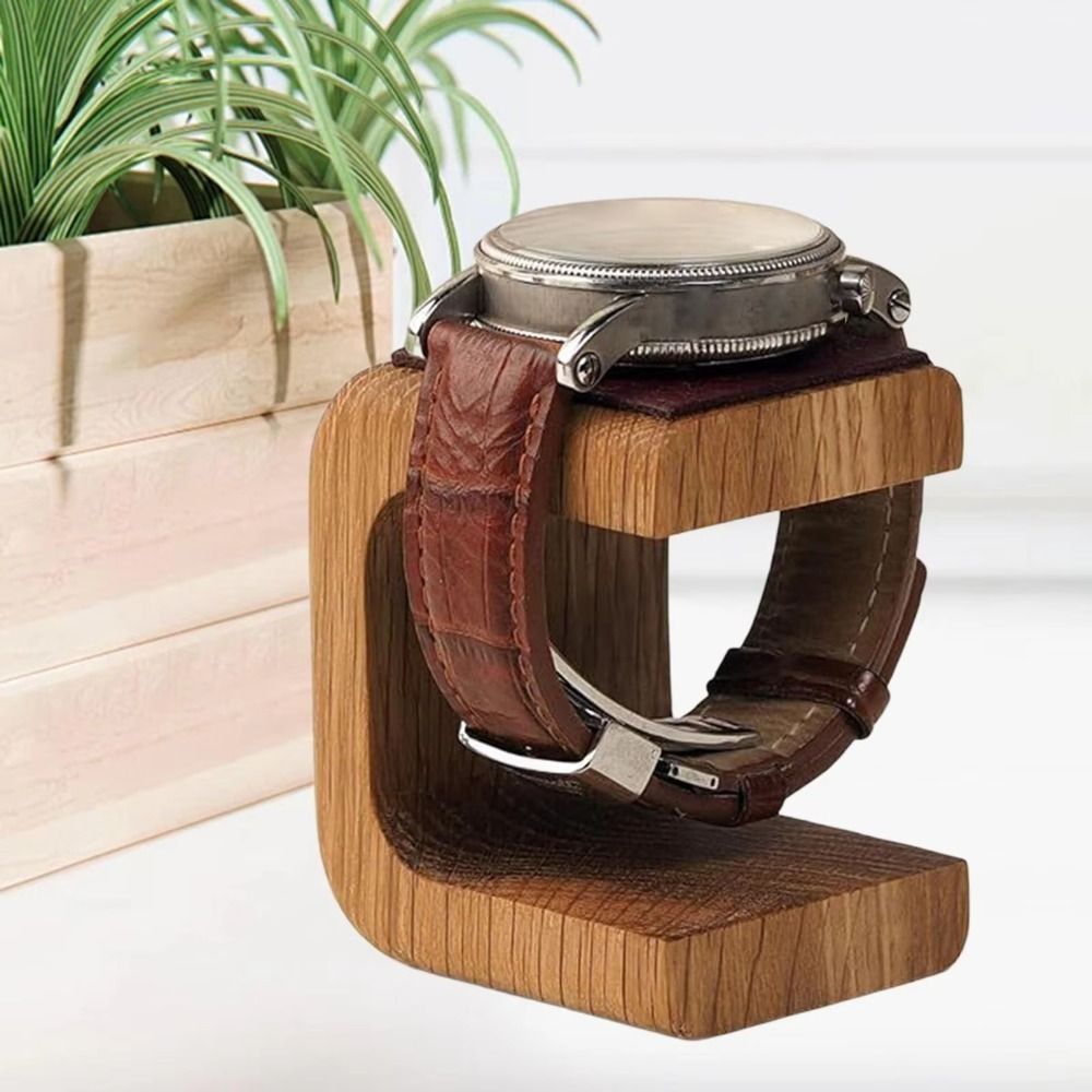 Stand Pajangan Jam Tangan Kayu - Watches Jewelry Holder ulasan dan harga