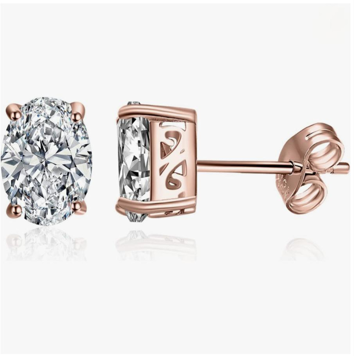 Emas 14K Fisik Emas Asli Labor - Diamond Stud Earrings ulasan dan harga