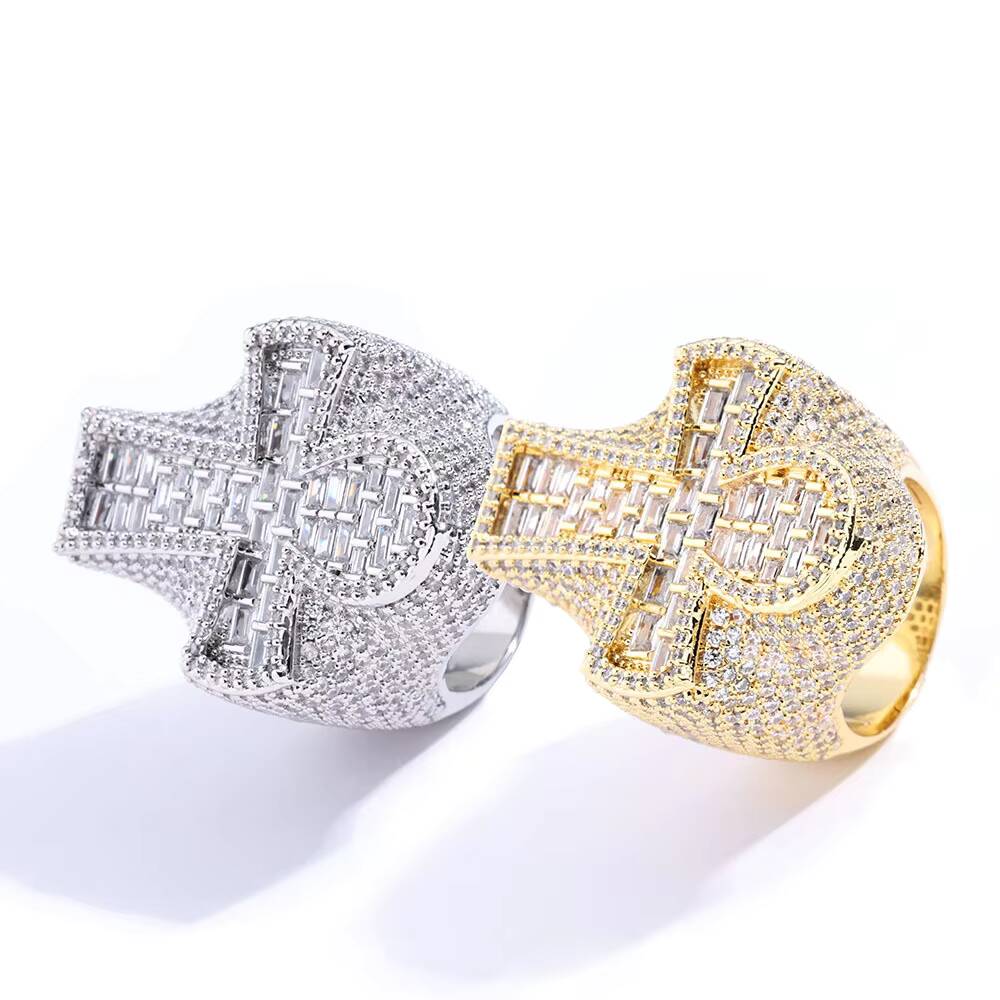 Cincin Salib Moissanite Emas 1 - Vvs Jewelry Watches ulasan dan harga