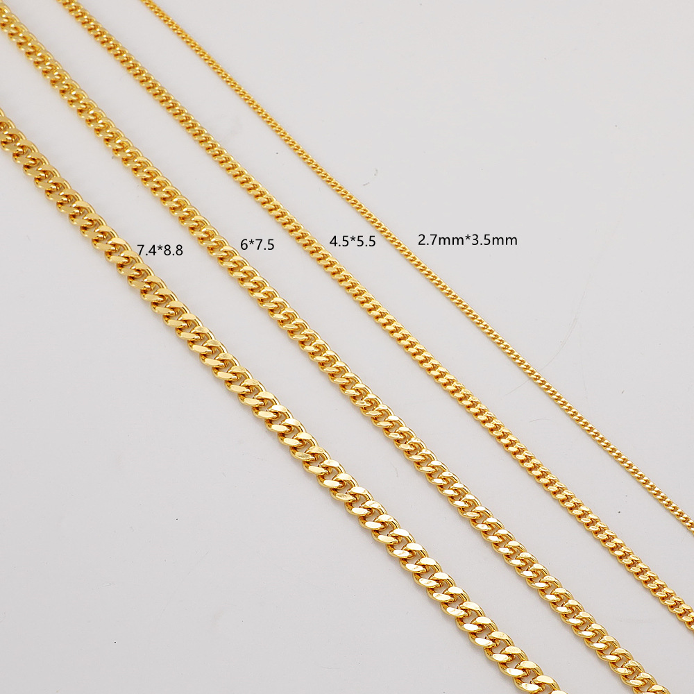 WT-BC202 Gerinda rata warna Hi - Hip Hop Chain Necklace ulasan dan harga