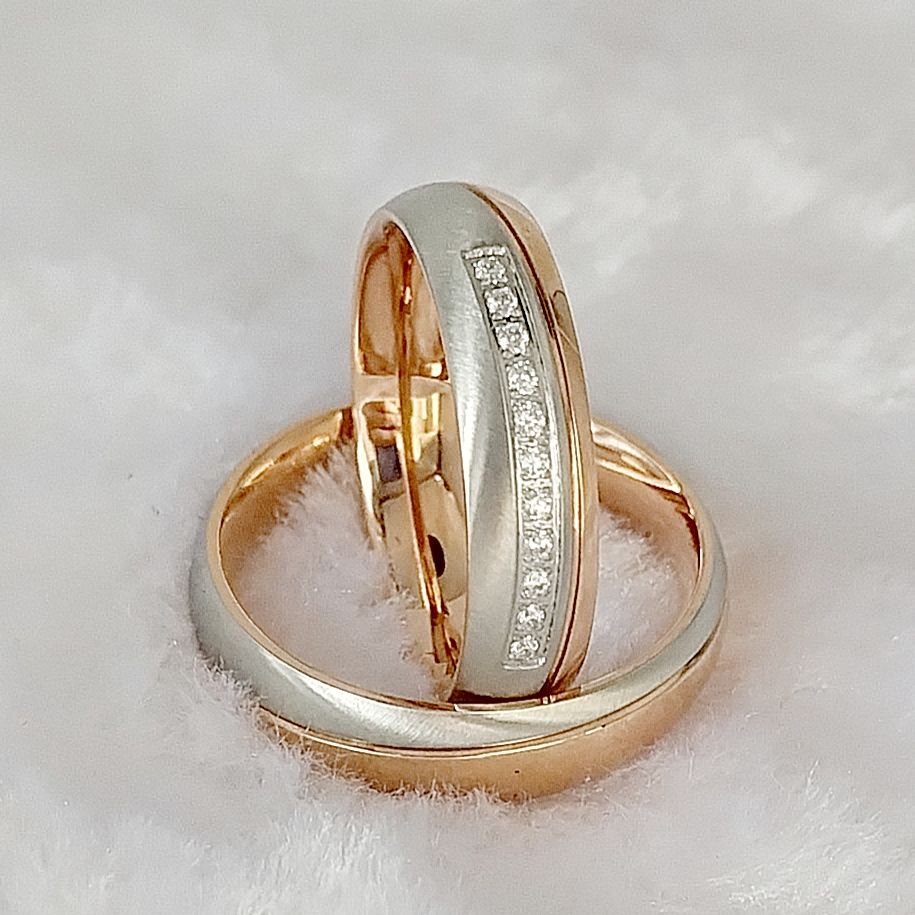 Cincin Kawin Berlapis Emas Maw - Titanium Steel Ring ulasan dan harga