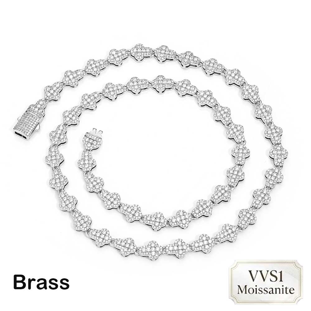 Kalung Tenis Nuoya Brass/925 V - Hip Hop Chain Necklace ulasan dan harga