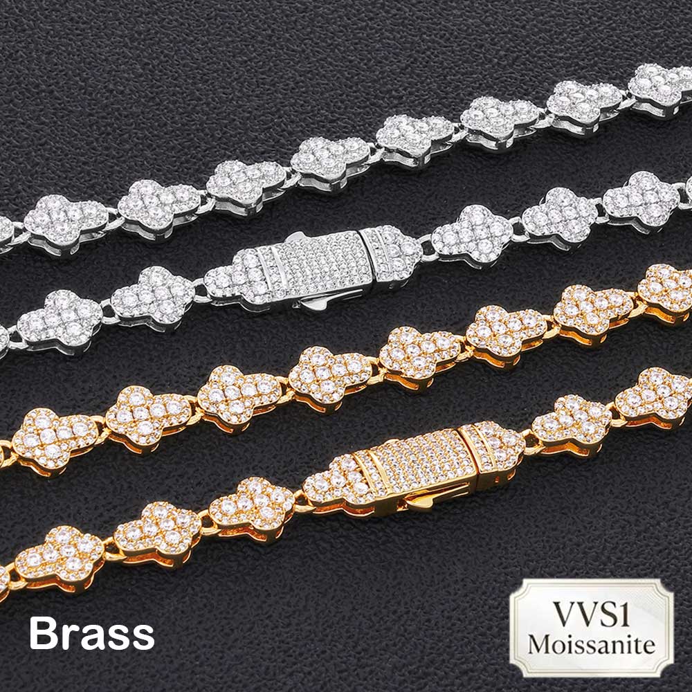 Kalung Tenis Nuoya Brass/925 V - Hip Hop Chain Necklace ulasan dan harga