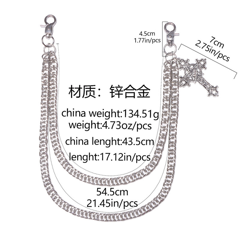 Rantai Celana Logam Punk Fashi - Hip Hop Chain Necklace ulasan dan harga