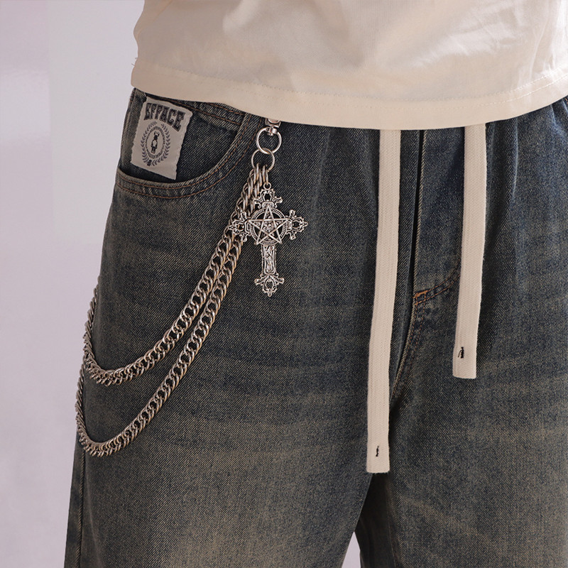 Rantai Celana Logam Punk Fashi - Hip Hop Chain Necklace ulasan dan harga