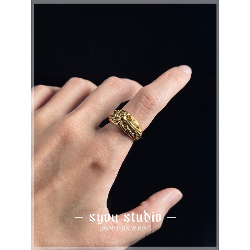 Cincin Iris Emas Perhiasan Got - Titanium Steel Ring ulasan dan harga