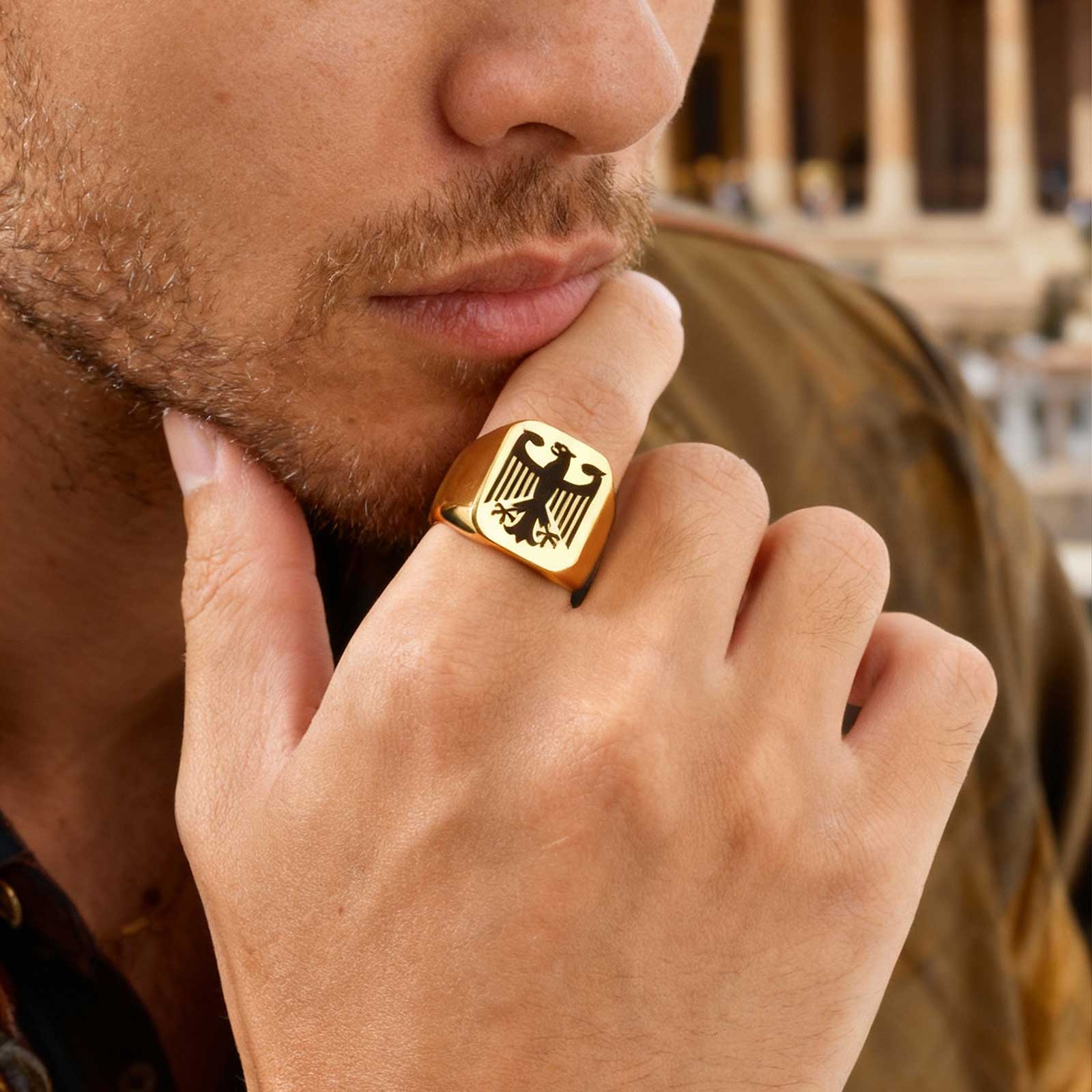 Cincin Elang Terbang Kustom, C - Titanium Steel Ring ulasan dan harga