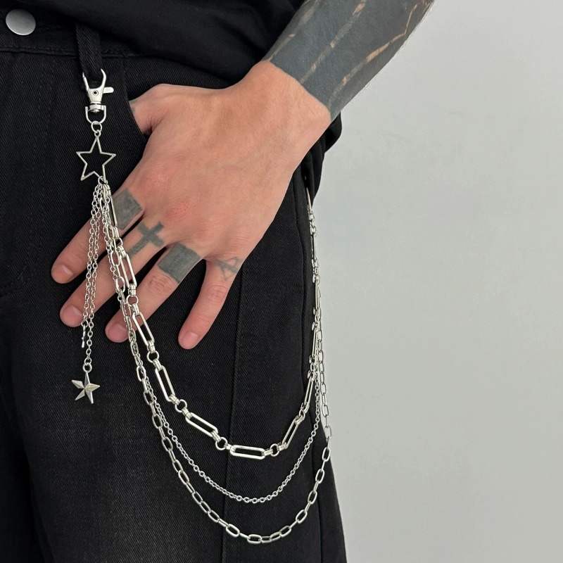 Rantai Pinggang Lapis Ganda Hi - Hip Hop Chain Necklace ulasan dan harga