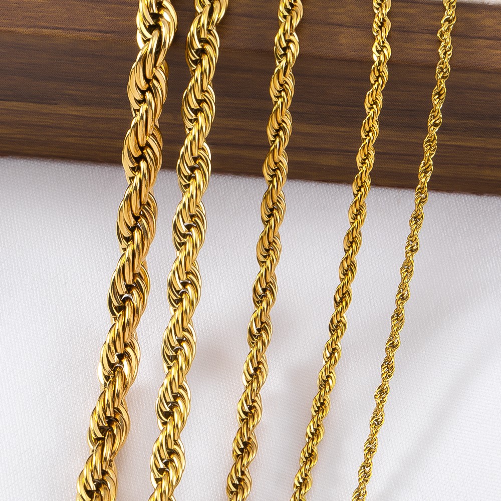 Rantai Tali Baja Anti Karat 0, - Hip Hop Chain Necklace ulasan dan harga