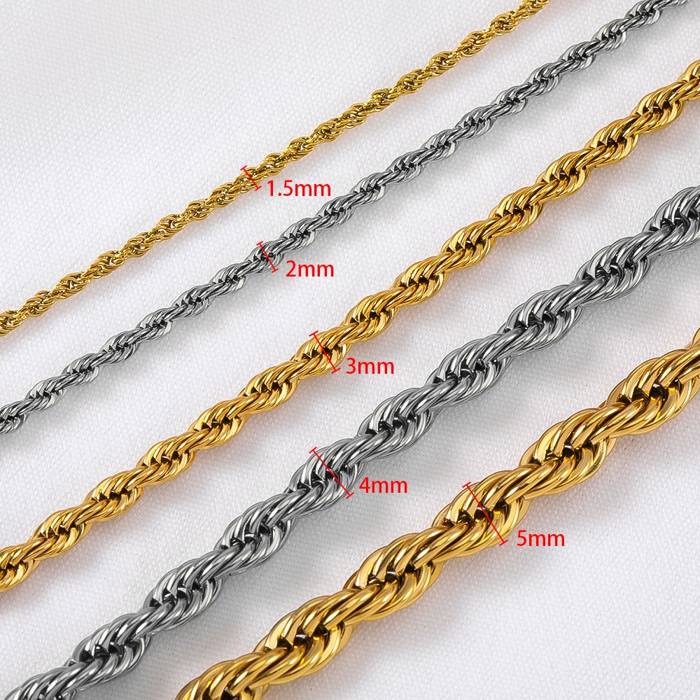 Rantai Tali Baja Anti Karat 0, - Hip Hop Chain Necklace ulasan dan harga