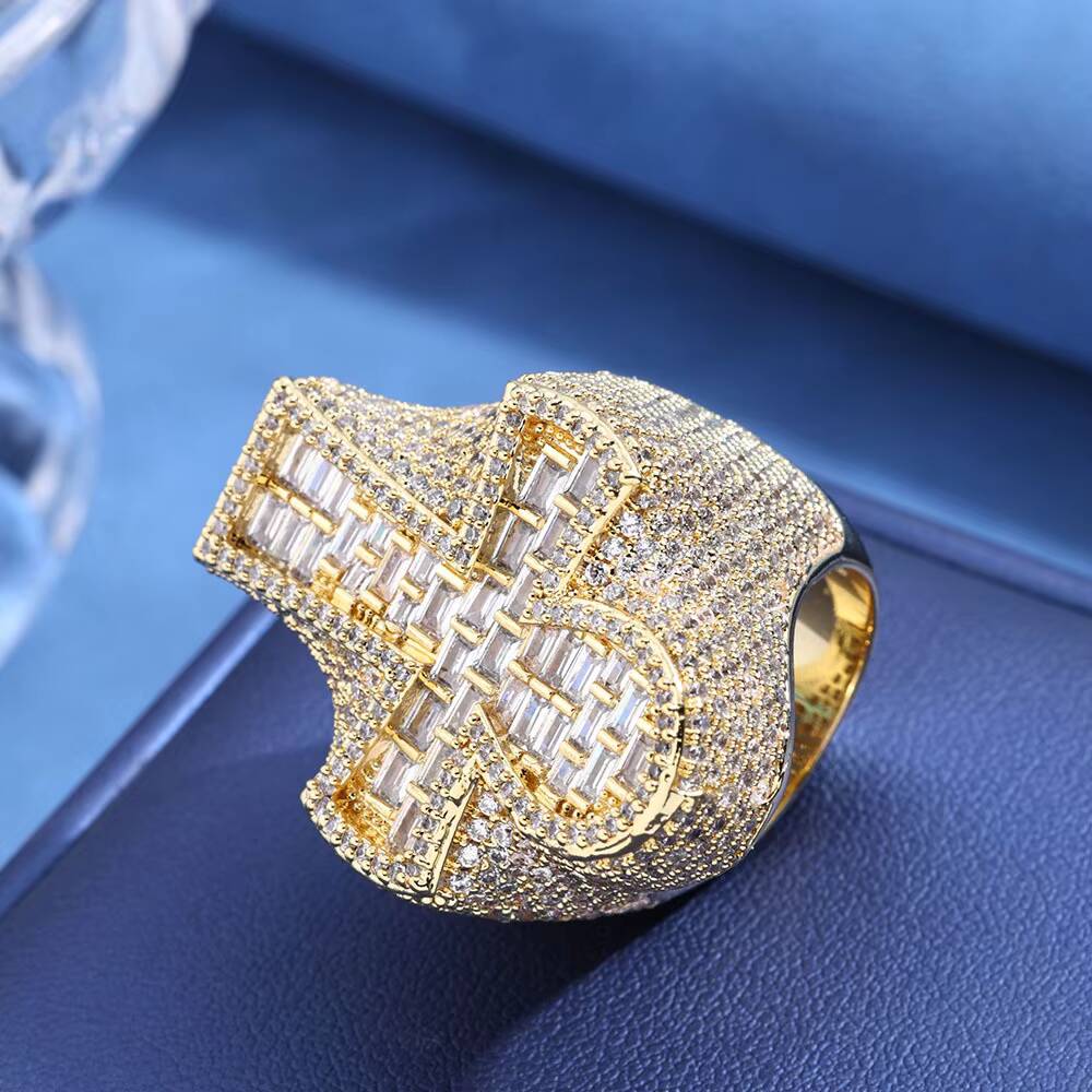 Cincin Salib Moissanite Emas 1 - Vvs Jewelry Watches ulasan dan harga