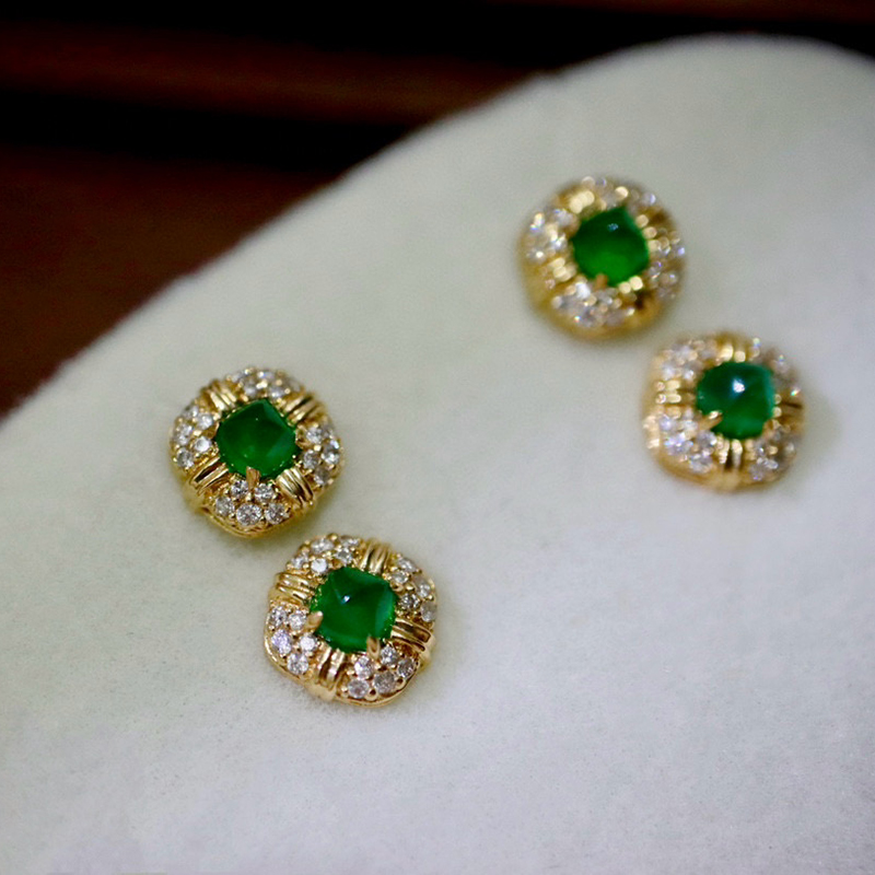 Aazuo Perhiasan Mewah 18K Emas - Diamond Stud Earrings ulasan dan harga