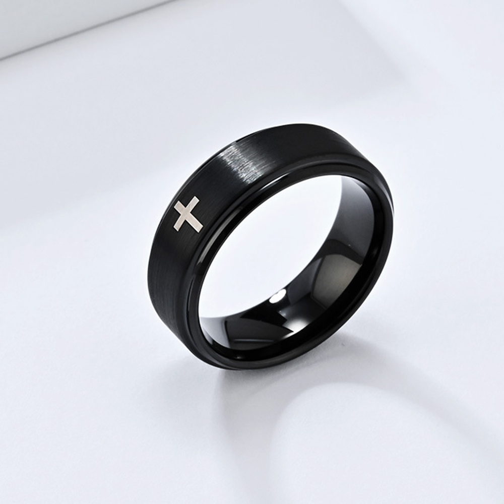 Cincin Alkitab Salib Yesus Kri - Titanium Steel Ring ulasan dan harga