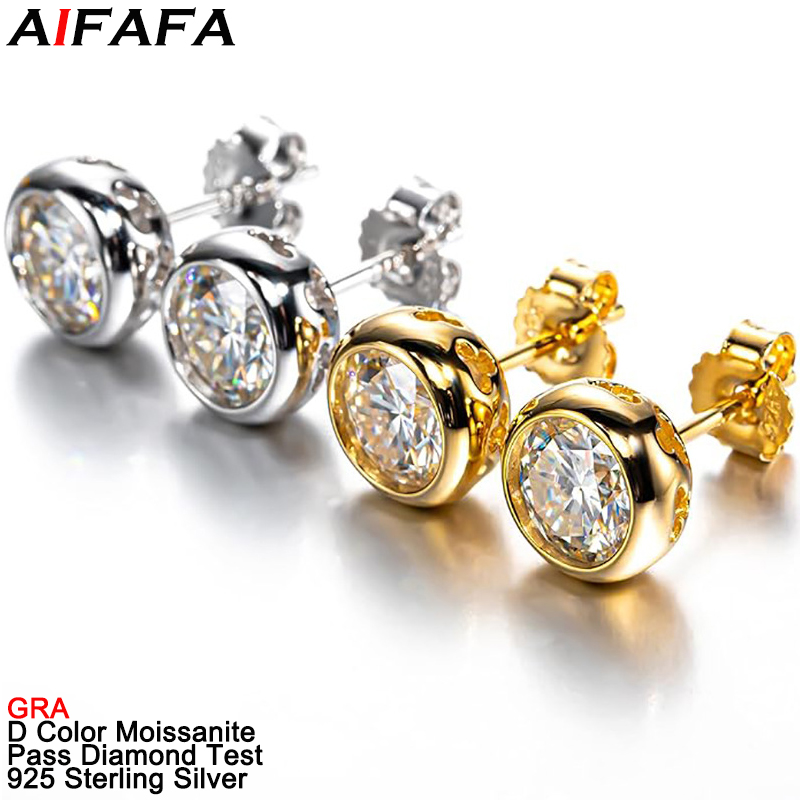 Anting Kancing Berlian Moissan - Diamond Stud Earrings ulasan dan harga