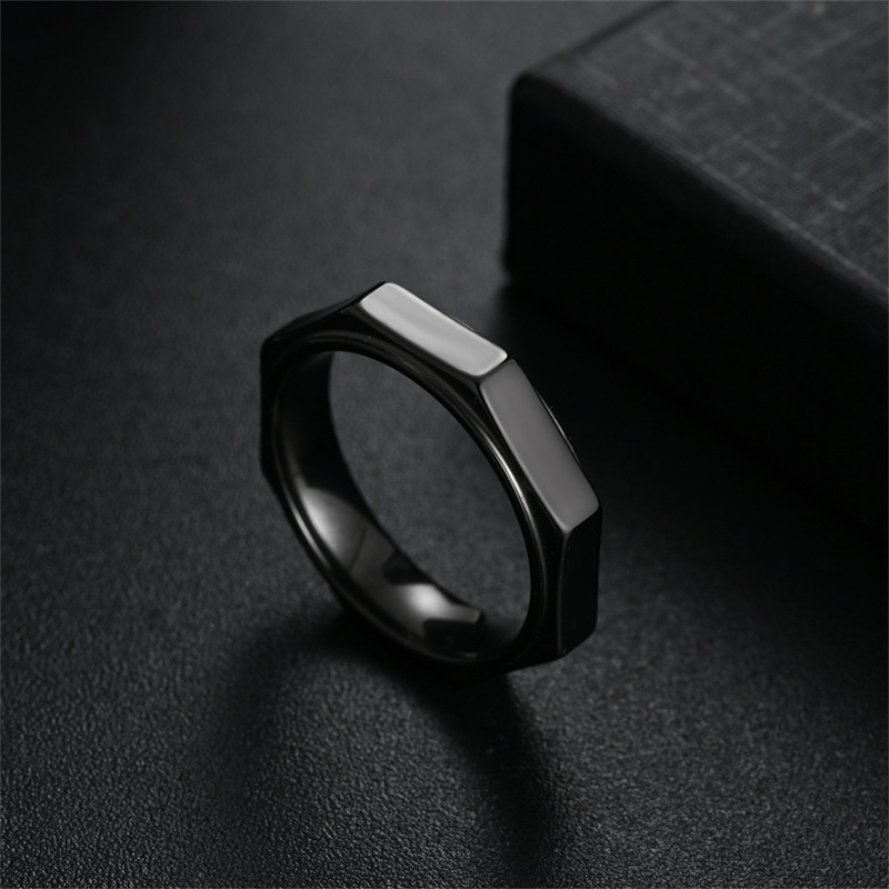 Cincin Baja Titanium Segi Enam - Titanium Steel Ring ulasan dan harga